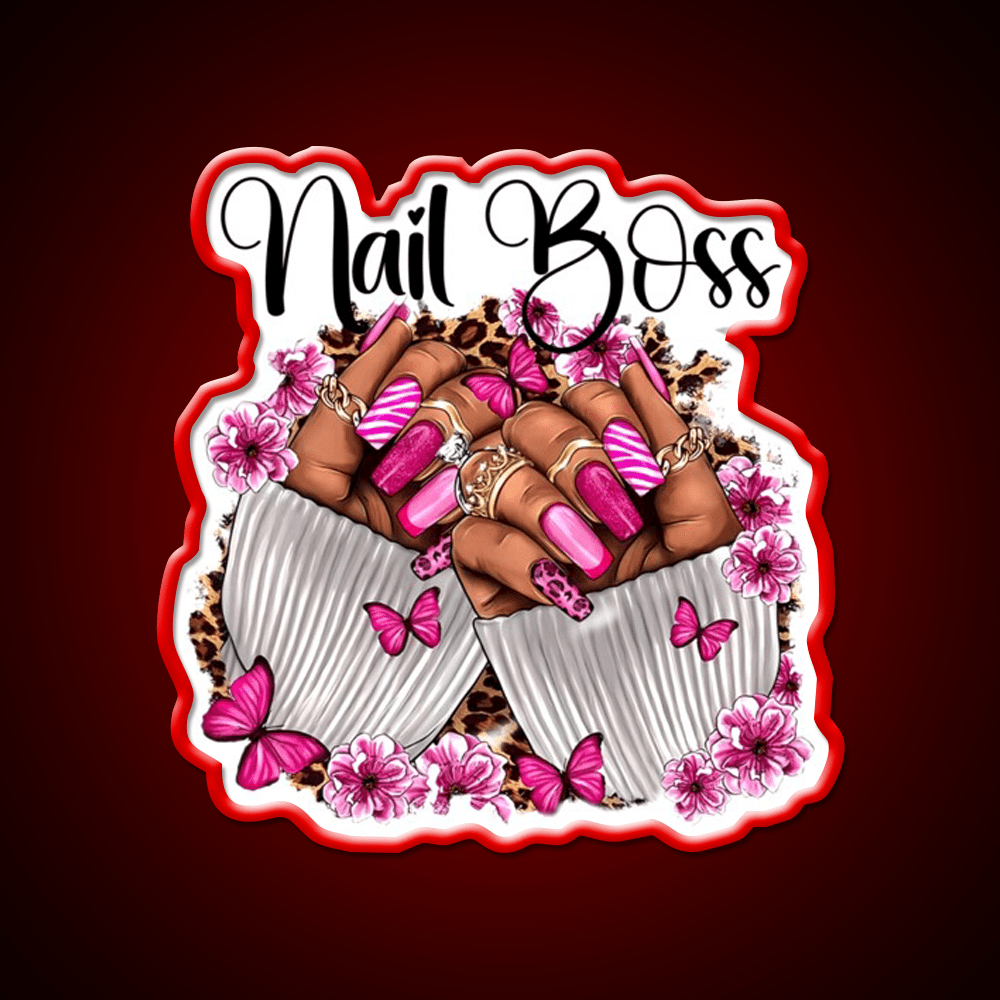 Nail Boss Nail Artist Nail Art Nail Salon Led Neon Sign Rgb Color - Shineneon
