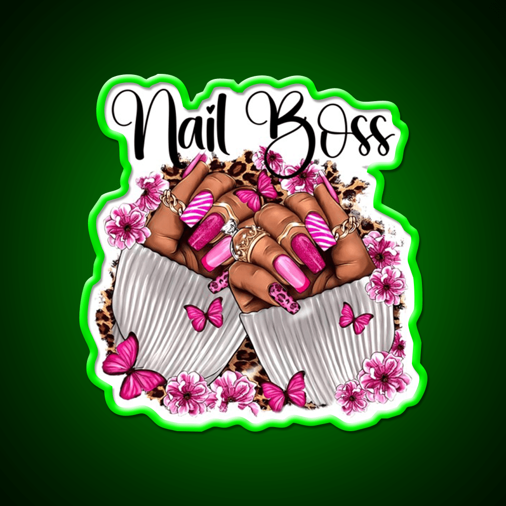 Nail Boss Nail Artist Nail Art Nail Salon Led Neon Sign Rgb Color - Shineneon
