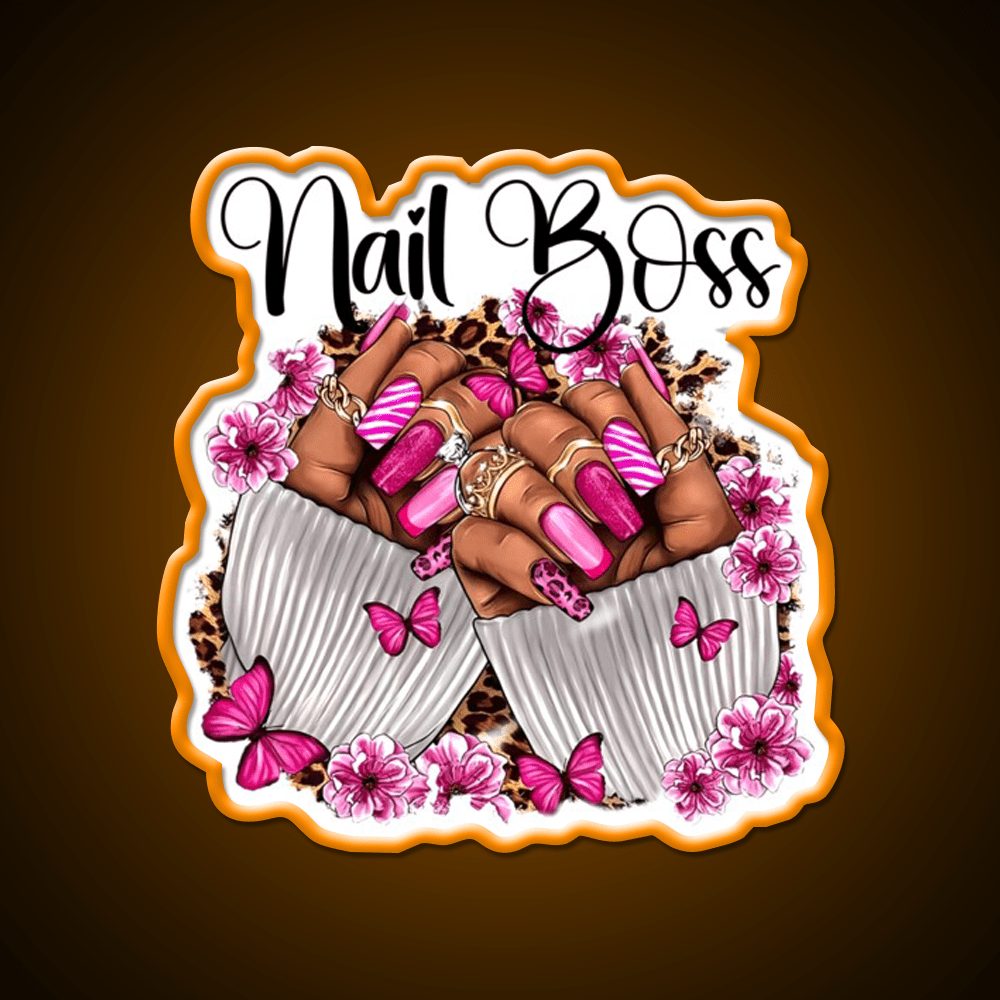 Nail Boss Nail Artist Nail Art Nail Salon Led Neon Sign Rgb Color - Shineneon