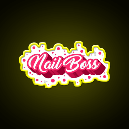 Nail Boss Nail Salon Led Neon Sign For Beauty Salon Rgb Color - Shineneon