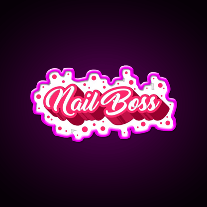 Nail Boss Nail Salon Led Neon Sign For Beauty Salon Rgb Color - Shineneon