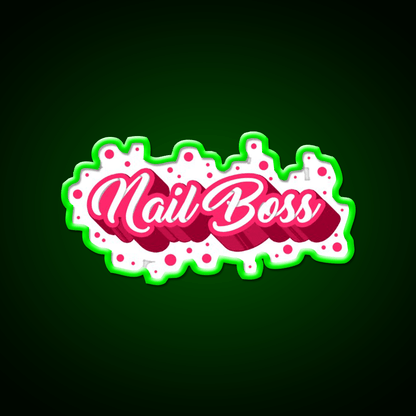 Nail Boss Nail Salon Led Neon Sign For Beauty Salon Rgb Color - Shineneon
