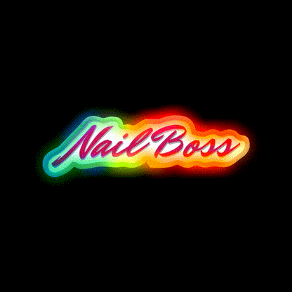 Nail Boss Nail Salon Led Neon Sign For Tech Room Rgb Color - LED neon sign close-up detail