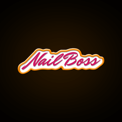 Nail Boss Nail Salon Led Neon Sign For Tech Room Rgb Color - Shineneon