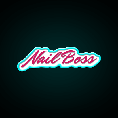 Nail Boss Nail Salon Led Neon Sign For Tech Room Rgb Color - Shineneon