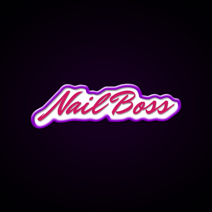 Nail Boss Nail Salon Led Neon Sign For Tech Room Rgb Color - Shineneon
