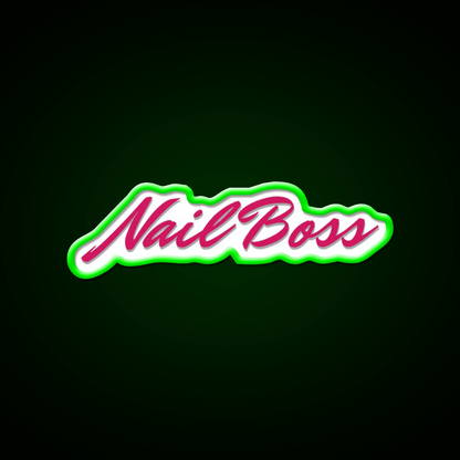 Nail Boss Nail Salon Led Neon Sign For Tech Room Rgb Color - Shineneon