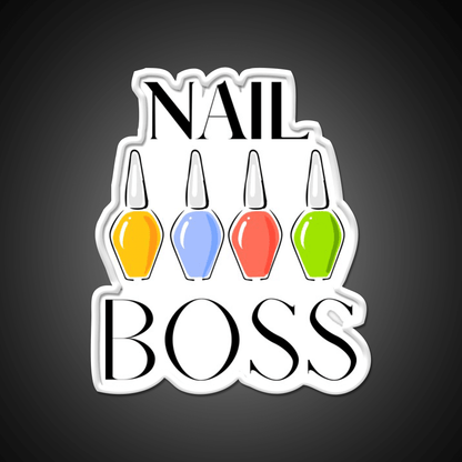 Nail Boss Nail Salon Led Neon Sign Rgb Color - Shineneon
