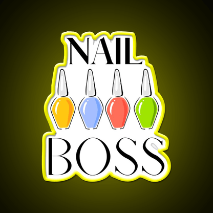 Nail Boss Nail Salon Led Neon Sign Rgb Color - Shineneon