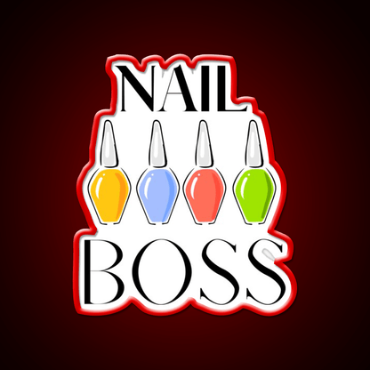 Nail Boss Nail Salon Led Neon Sign Rgb Color - Shineneon