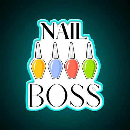 Nail Boss Nail Salon Led Neon Sign Rgb Color - Shineneon