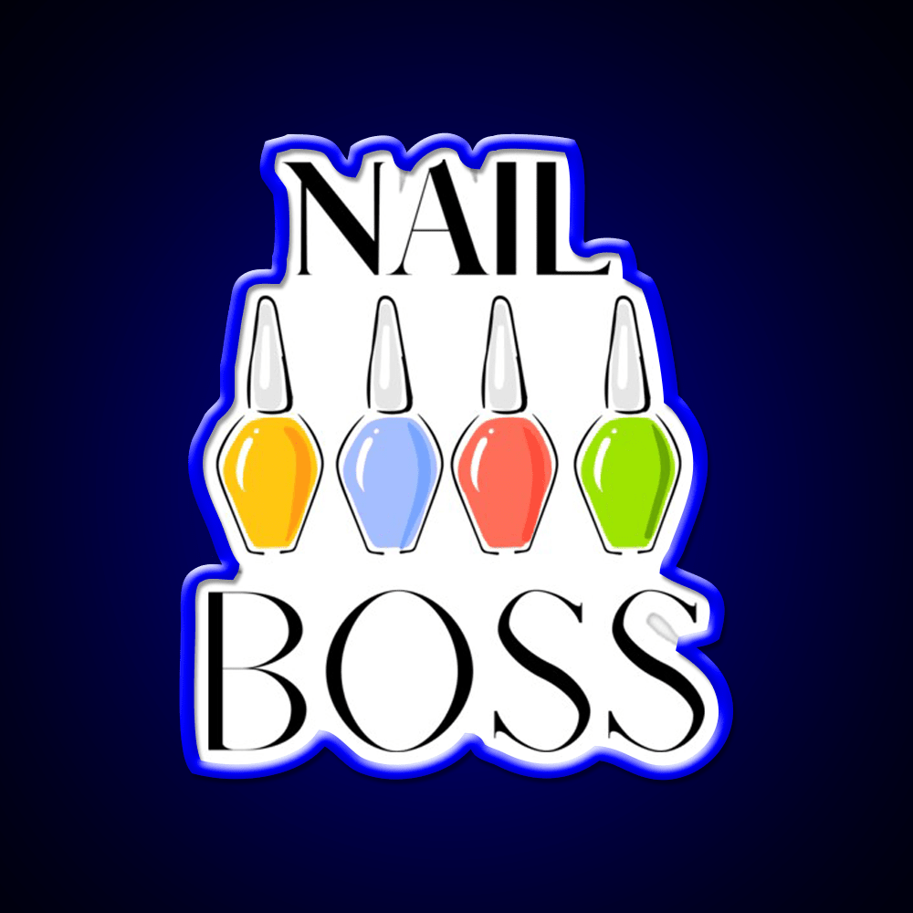 Nail Boss Nail Salon Led Neon Sign Rgb Color - Shineneon