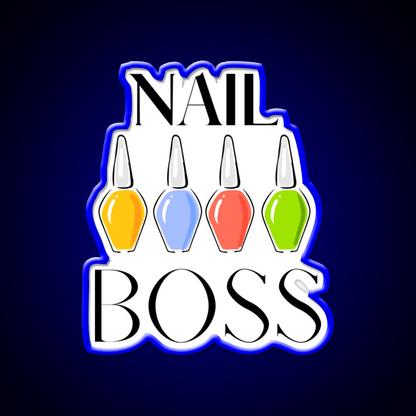 Nail Boss Nail Salon Led Neon Sign Rgb Color - Shineneon