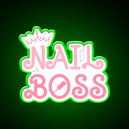 Nail Boss Nail Technician Nail Salon Led Neon Sign Rgb Color - Shineneon