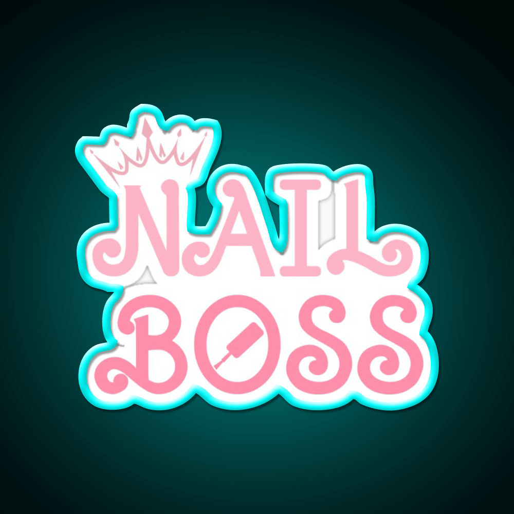Nail Boss Nail Technician Nail Salon Led Neon Sign Rgb Color - Shineneon