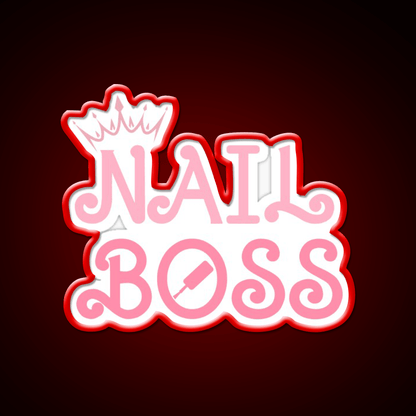 Nail Boss Nail Technician Nail Salon Led Neon Sign Rgb Color - Shineneon