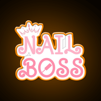 Nail Boss Nail Technician Nail Salon Led Neon Sign Rgb Color - Shineneon