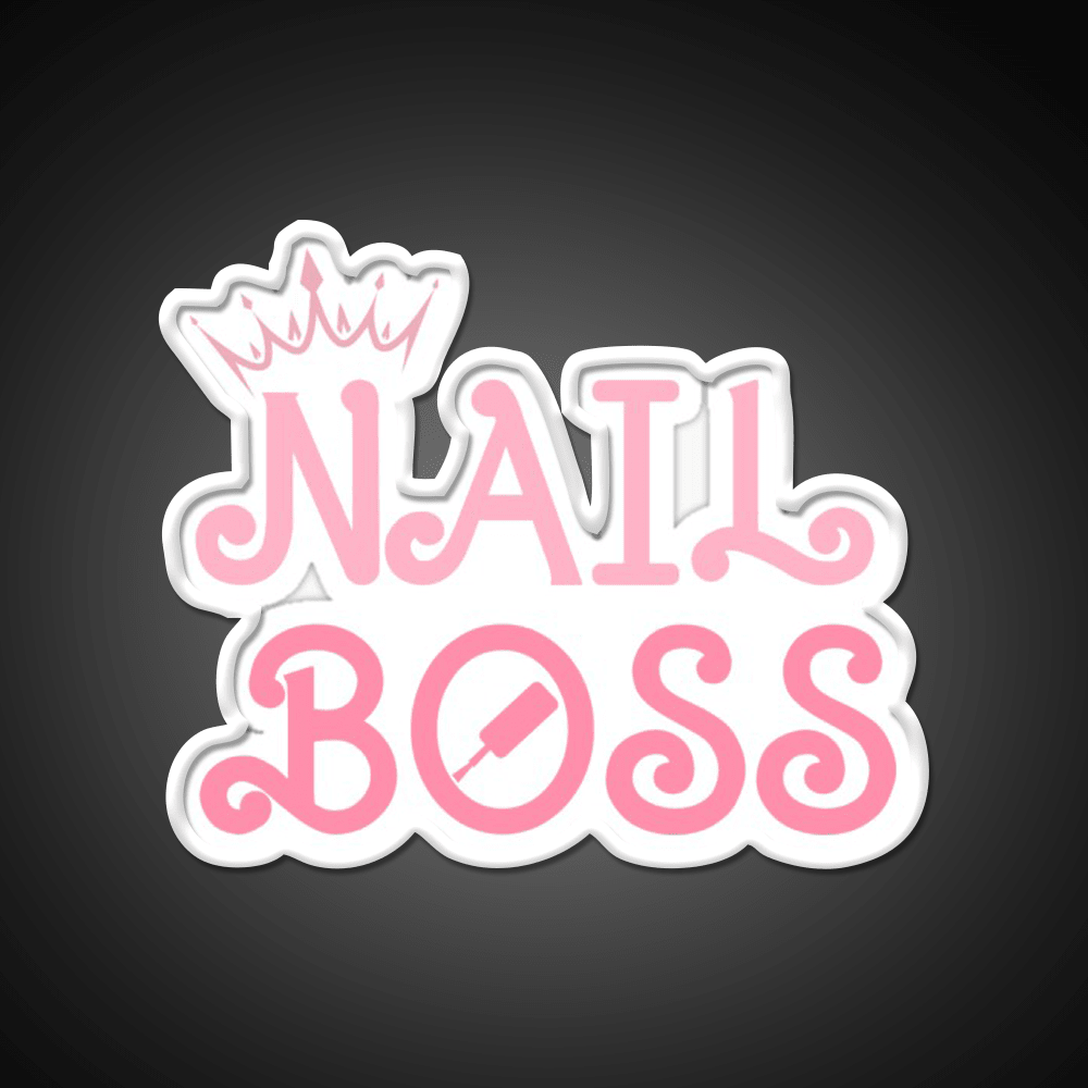Nail Boss Nail Technician Nail Salon Led Neon Sign Rgb Color - Shineneon