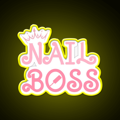 Nail Boss Nail Technician Nail Salon Led Neon Sign Rgb Color - Shineneon