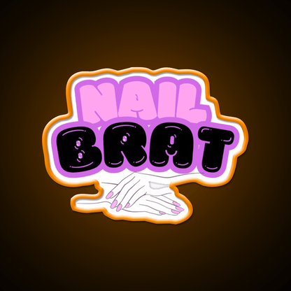 Nail Brat Nail Salon Led Neon Sign Rgb Color - Shineneon