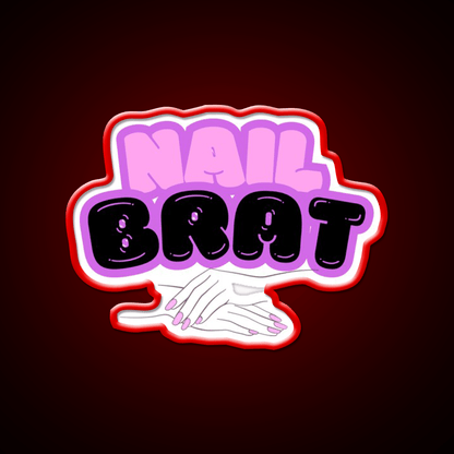 Nail Brat Nail Salon Led Neon Sign Rgb Color - Shineneon