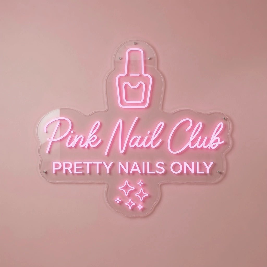 Nail Club Pretty Nails Only LED Neon Sign - Shineneon