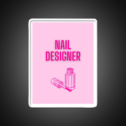 Nail Designer Nail Salon Led Neon Sign Rgb Color - Shineneon