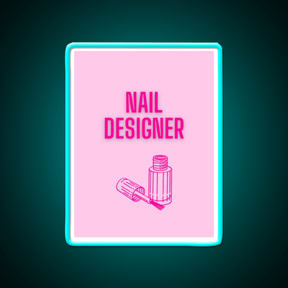 Nail Designer Nail Salon Led Neon Sign Rgb Color - Shineneon