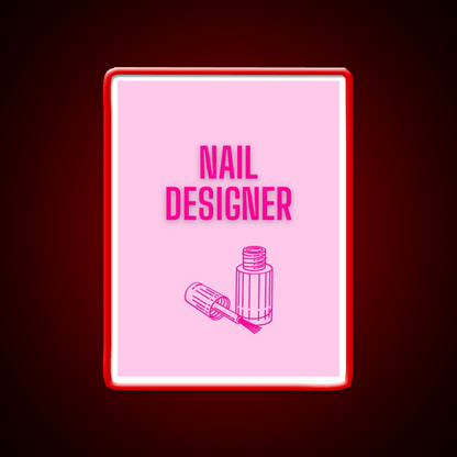 Nail Designer Nail Salon Led Neon Sign Rgb Color - Shineneon