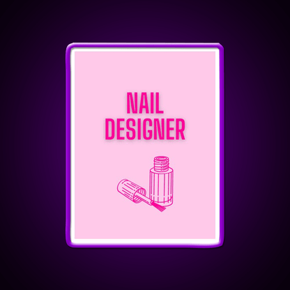 Nail Designer Nail Salon Led Neon Sign Rgb Color - Shineneon