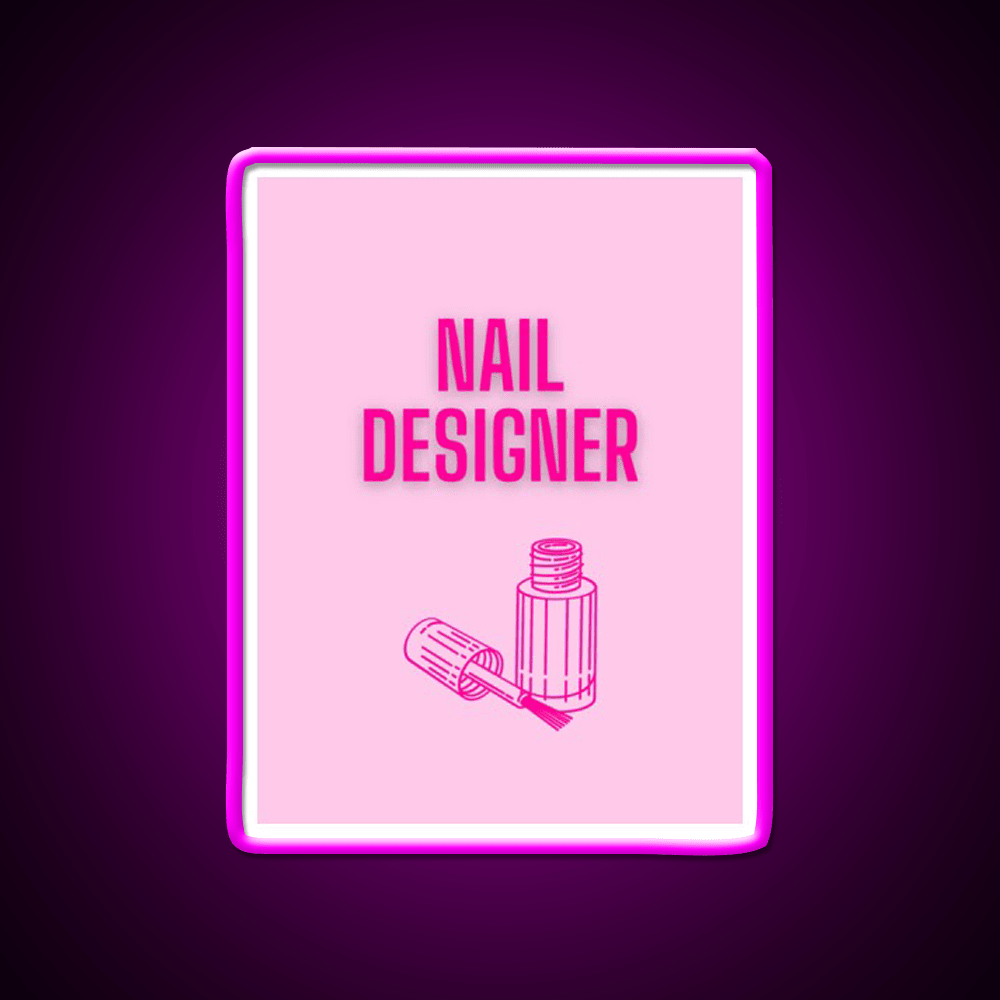 Nail Designer Nail Salon Led Neon Sign Rgb Color - Shineneon