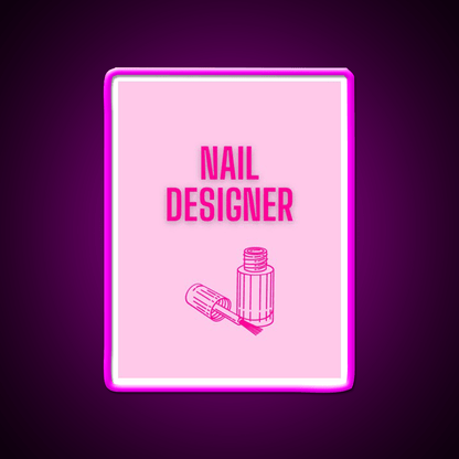 Nail Designer Nail Salon Led Neon Sign Rgb Color - Shineneon