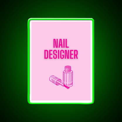 Nail Designer Nail Salon Led Neon Sign Rgb Color - Shineneon