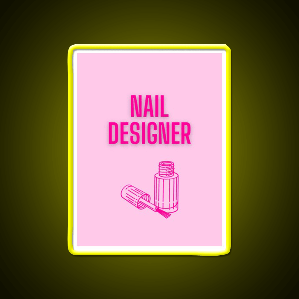 Nail Designer Nail Salon Led Neon Sign Rgb Color - Shineneon