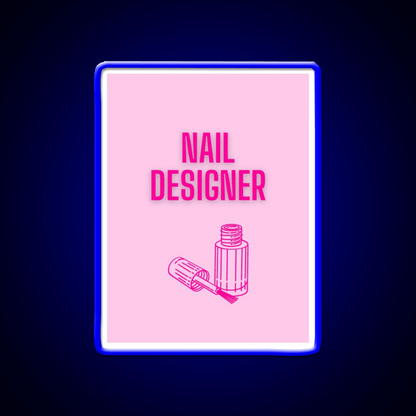 Nail Designer Nail Salon Led Neon Sign Rgb Color - Shineneon