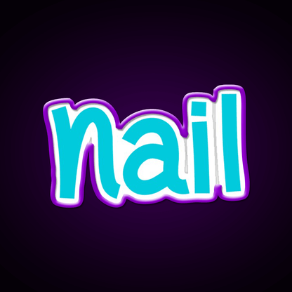 Nail Funny Cool Best Color Art Nail Salon Led Neon Sign Rgb Color - Shineneon