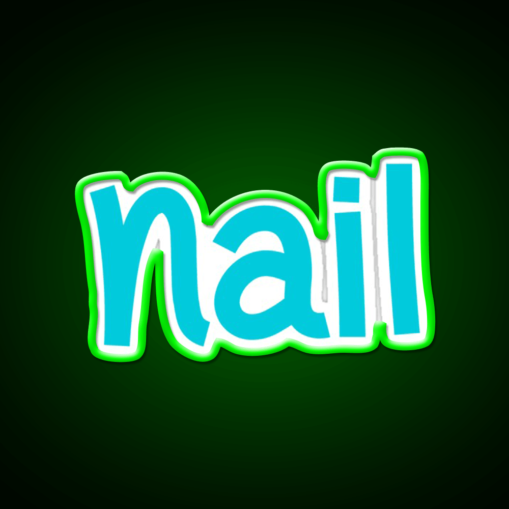 Nail Funny Cool Best Color Art Nail Salon Led Neon Sign Rgb Color - Shineneon
