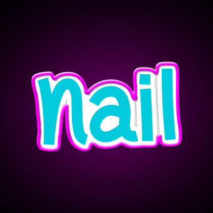 Nail Funny Cool Best Color Art Nail Salon Led Neon Sign Rgb Color - Shineneon