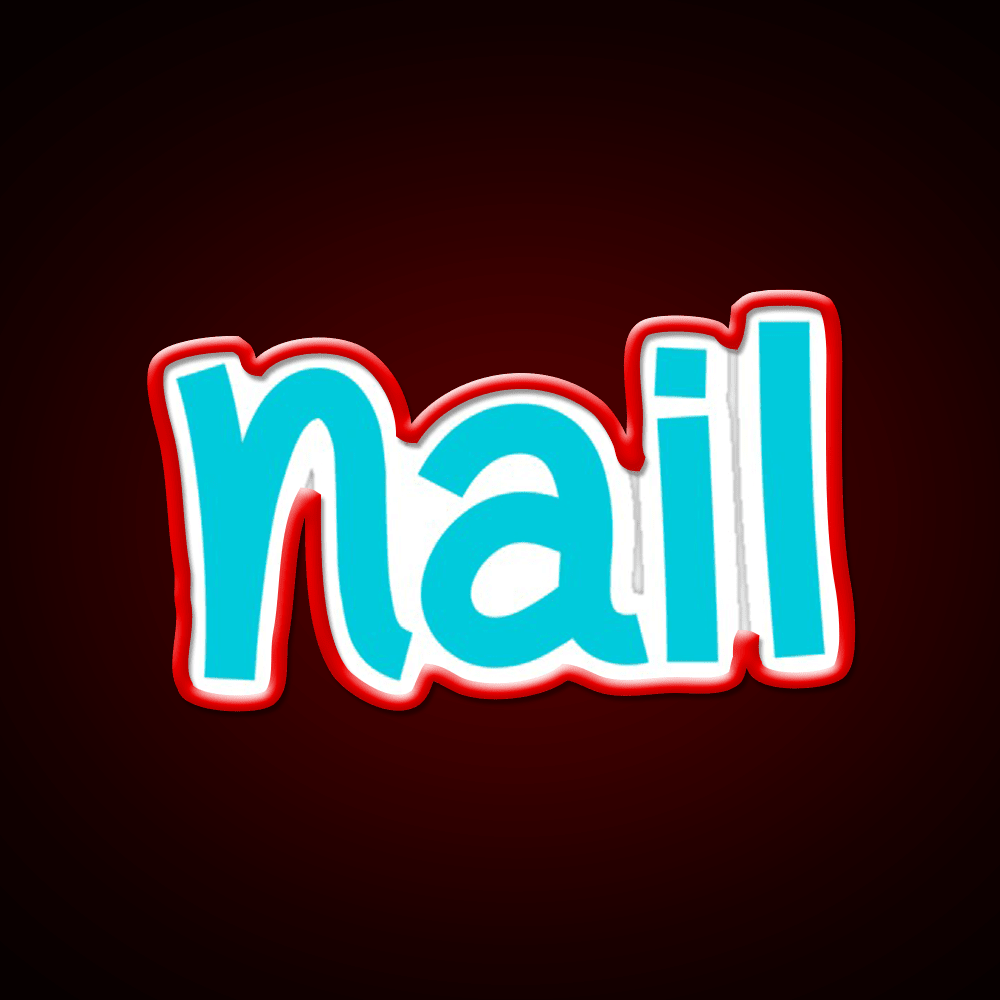 Nail Funny Cool Best Color Art Nail Salon Led Neon Sign Rgb Color - Shineneon