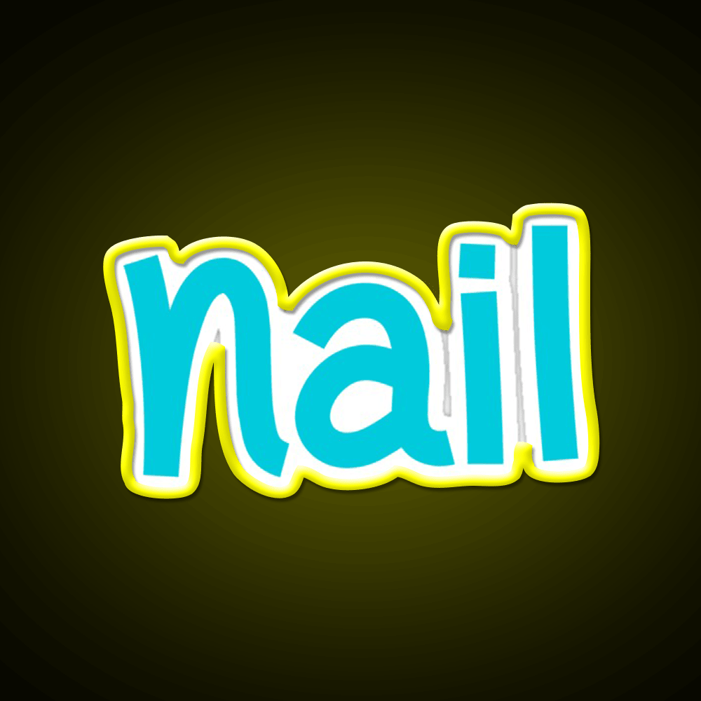 Nail Funny Cool Best Color Art Nail Salon Led Neon Sign Rgb Color - Shineneon