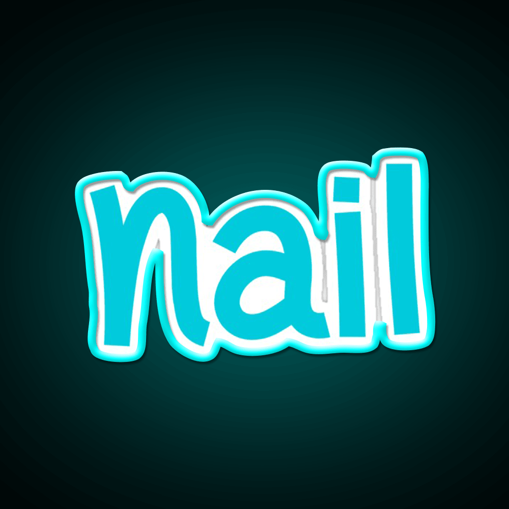 Nail Funny Cool Best Color Art Nail Salon Led Neon Sign Rgb Color - Shineneon