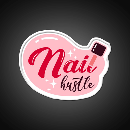 Nail Hustle Nail Salon Led Neon Sign Rgb Color - Shineneon