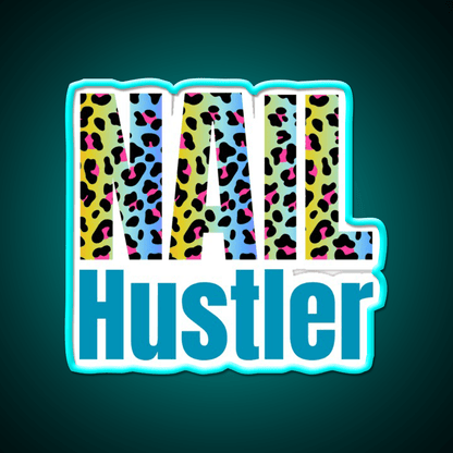 Nail Hustler Boss Polish Beauticians Salon Nail Salon Led Neon Sign Rgb Color - Shineneon