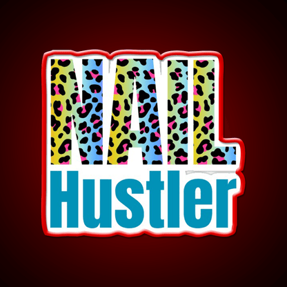 Nail Hustler Boss Polish Beauticians Salon Nail Salon Led Neon Sign Rgb Color - Shineneon
