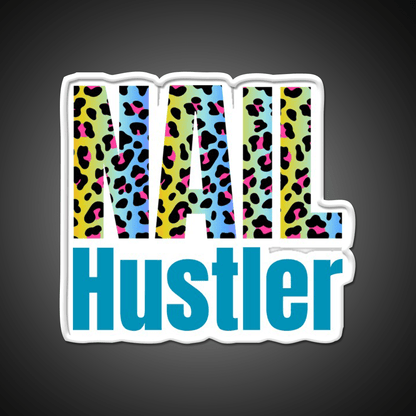 Nail Hustler Boss Polish Beauticians Salon Nail Salon Led Neon Sign Rgb Color - Shineneon