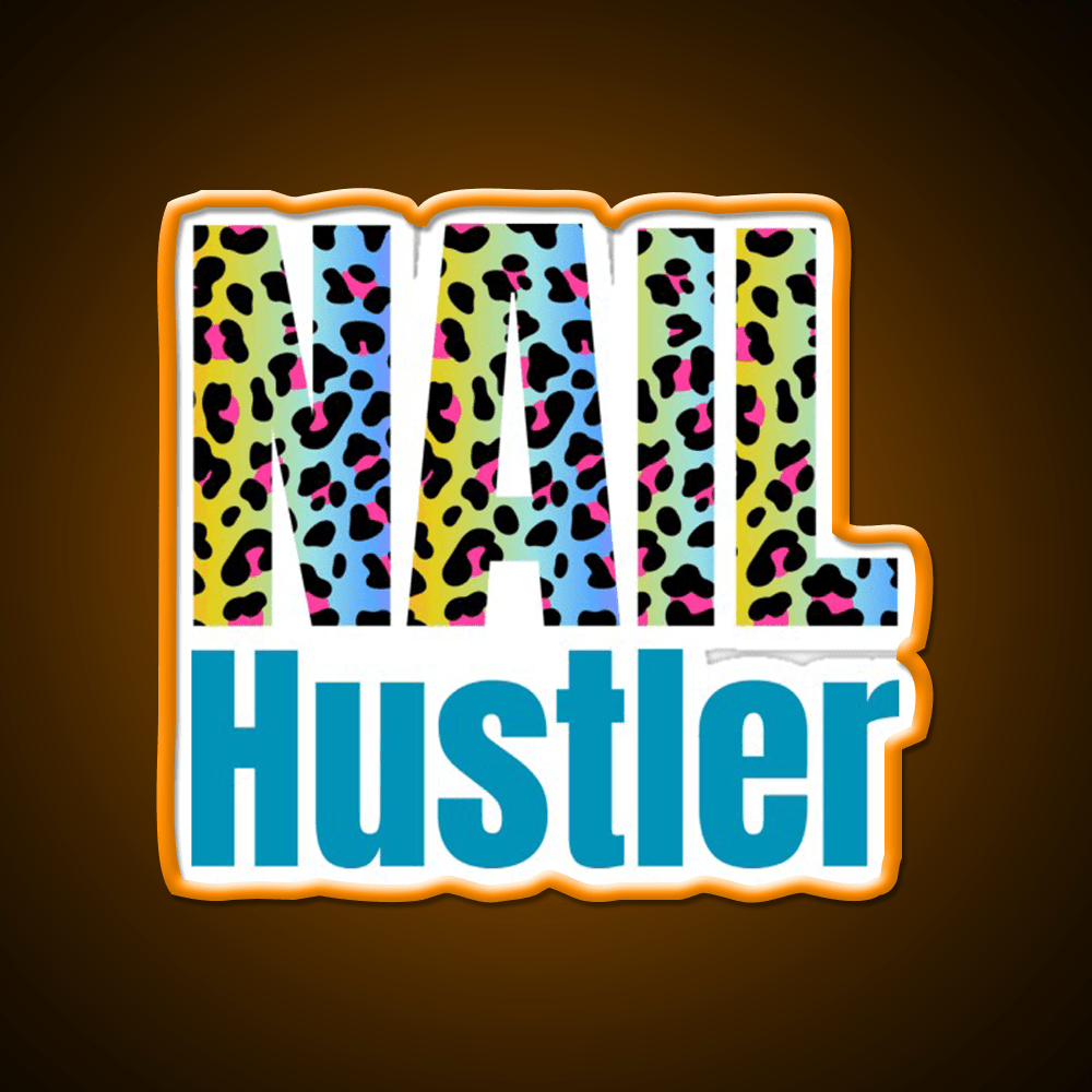 Nail Hustler Boss Polish Beauticians Salon Nail Salon Led Neon Sign Rgb Color - Shineneon