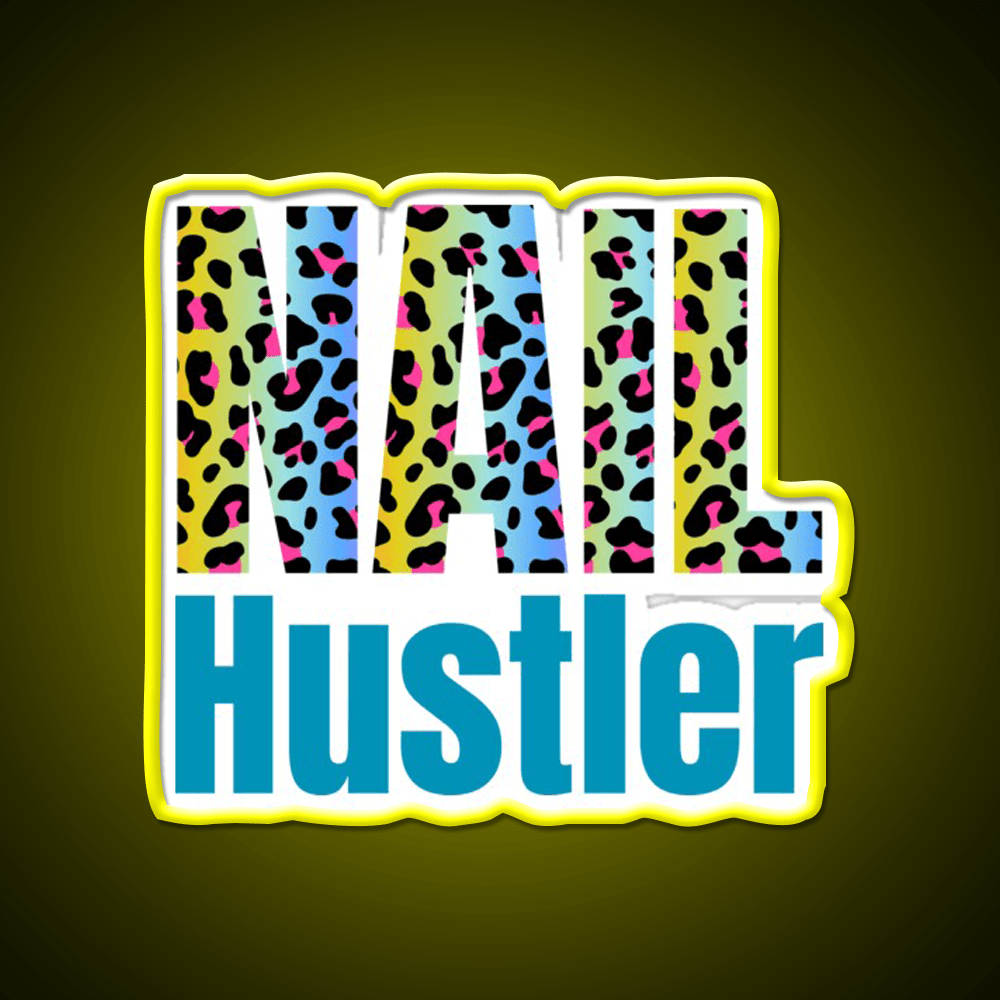 Nail Hustler Boss Polish Beauticians Salon Nail Salon Led Neon Sign Rgb Color - Shineneon