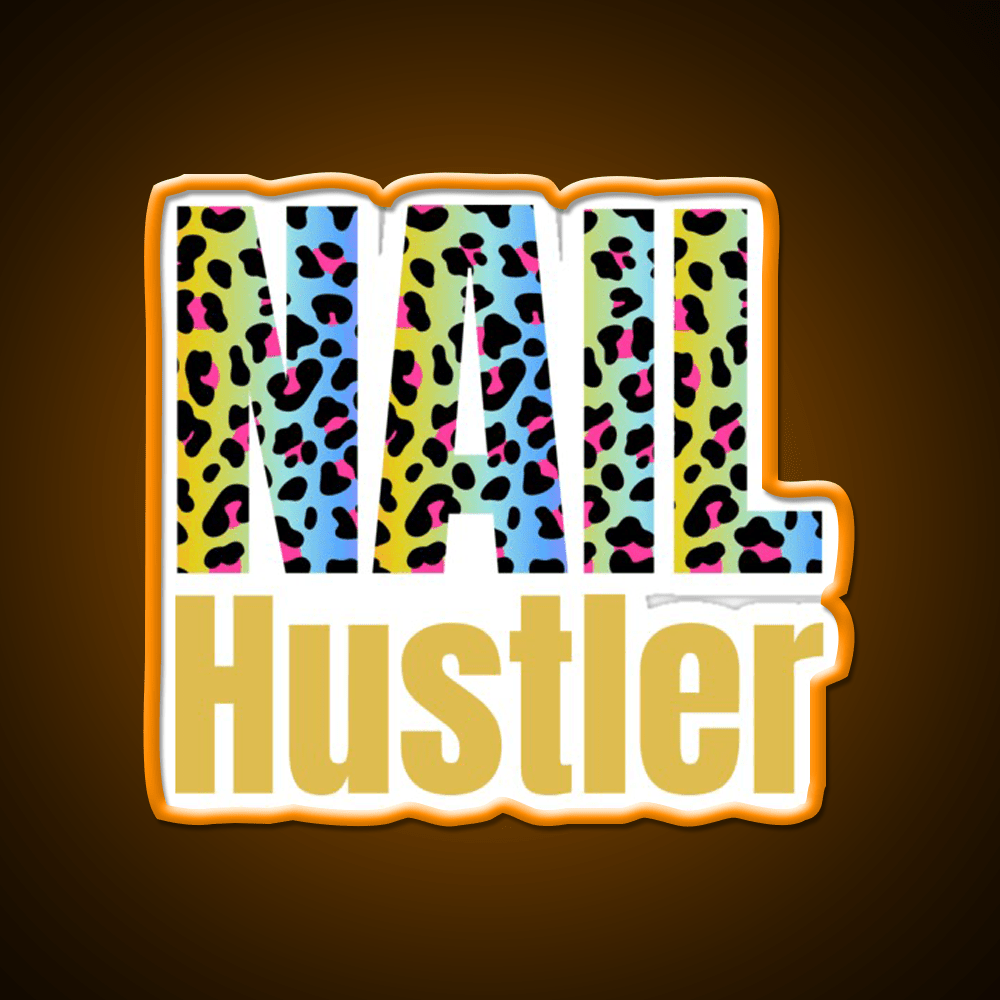 Nail Hustler Boss Polish Nail Salon Led Neon Sign For Nail Shop Rgb Color - Shineneon