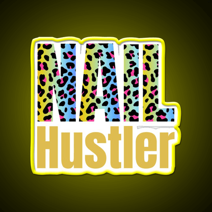 Nail Hustler Boss Polish Nail Salon Led Neon Sign For Nail Shop Rgb Color - Shineneon