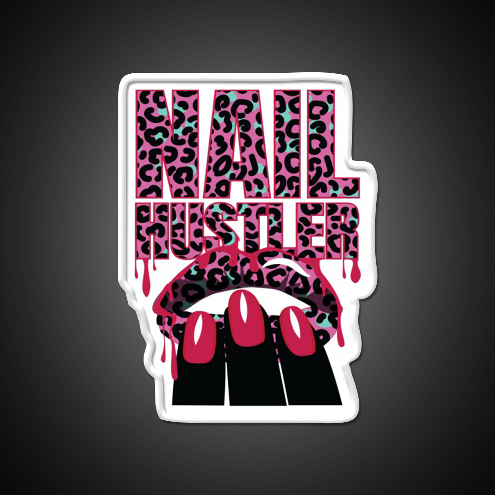 Nail Hustler Nailart Nail Salon Led Neon Sign Rgb Color - Shineneon